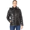 imageKenneth Cole Womens Full Zip Hooded Packable JacketBlack