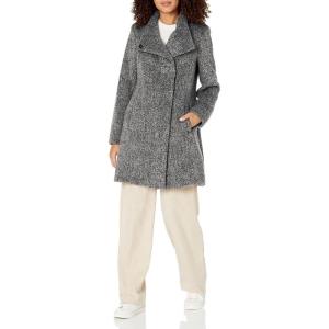 imageKENNETH COLE Womens Wool CoatAsymmetrical Charcoal