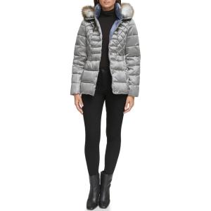 imageKenneth Cole Womens Puffer JacketIrridescent Gunmetal