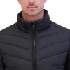 imageKenneth Cole Mens Cf Zip Mixed Quilted Packable Puffer W Contrast ZipperBlack