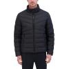 imageKenneth Cole Mens Cf Zip Mixed Quilted Packable Puffer W Contrast ZipperBlack