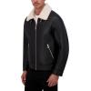 imageKenneth Cole Mens Faux Shearling MotoBlack