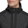 imageKenneth Cole Mens Midweight JacketQuilted Hood Black