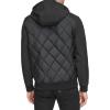 imageKenneth Cole Mens Midweight JacketQuilted Hood Black