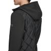 imageKenneth Cole Mens Midweight JacketQuilted Hood Black