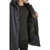 imageKenneth Cole Mens Water Resistant Printed Wool Midweight Hooded Stadium Coat WQuilted BibChar Twill