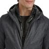 imageKenneth Cole Mens Water Resistant Printed Wool Midweight Hooded Stadium Coat WQuilted BibChar Twill