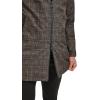 imageKenneth Cole Mens Water Resistant Printed Wool Midweight Hooded Stadium Coat WQuilted BibGrey Plaid