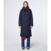imageAndrew Marc Womens Maxine Long Quilted Puffer CoatFaux Sherpa Collar Ink