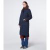 imageAndrew Marc Womens Maxine Long Quilted Puffer CoatFaux Sherpa Collar Ink