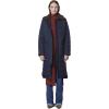 imageAndrew Marc Womens Maxine Long Quilted Puffer CoatFaux Sherpa Collar Ink