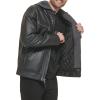 imageCalvin Klein Mens Motorcycle Jacket With Removable HoodieMoto Black