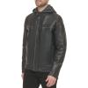 imageCalvin Klein Mens Motorcycle Jacket With Removable HoodieMoto Black