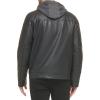 imageCalvin Klein Mens Motorcycle Jacket With Removable HoodieMoto Black