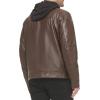 imageCalvin Klein Mens Motorcycle Jacket With Removable HoodieMoto Brown