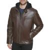 imageCalvin Klein Mens Motorcycle Jacket With Removable HoodieMoto Brown