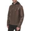 imageCalvin Klein Mens Motorcycle Jacket With Removable HoodieMoto Brown