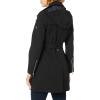 imageCalvin Klein Womens Double Breasted Belted Rain Jacket With Removable HoodDouble Breasted Black