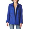 imageCalvin Klein Womens Double Breasted Peacoat Petite Standard PlusAtlantis