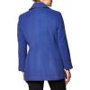 imageCalvin Klein Womens Double Breasted Peacoat Petite Standard PlusClassic Royal Blue