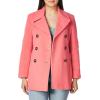 imageCalvin Klein Womens Double Breasted Peacoat Petite Standard PlusClassic Sunset