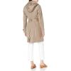 imageCalvin Klein Womens Single Breasted Belted Rain Jacket with Removable HoodSingle Breasted Owl