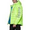 imageGUESS Mens Long Sleeve Midweight Hooded PufferNeon Yellow