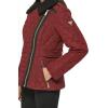 imageGUESS Womens Quilt Short LightWeight JacketQuilted Short Sangria