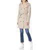 imageCalvin Klein Womens Double Breasted Belted Rain Jacket With Removable HoodBlush