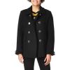 imageCalvin Klein Womens Double Breasted Peacoat Petite Standard PlusLegacy Black