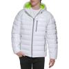 imageGUESS Mens Long Sleeve Midweight Hooded PufferWhite