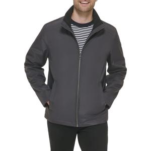 imageCalvin Klein Mens Stand Collar Poly JacketStand Collar Iron