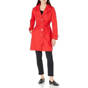 imageCalvin Klein Womens Trench CoatSingle Breasted Cherry