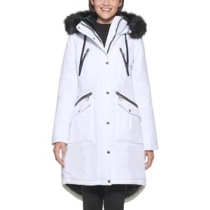 imageGUESS Womens Long Anorak CoatWhite