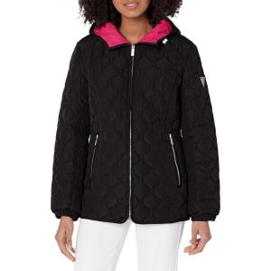 imageGUESS Womens Quilt Short LightWeight JacketQuilted Black