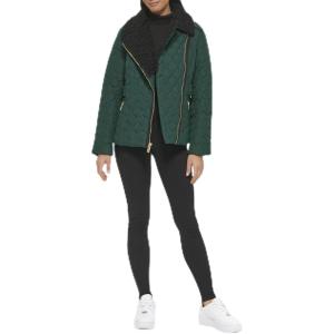 imageGUESS Womens Quilt Short LightWeight JacketQuilted Short Emerald