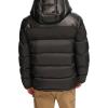 imageTommy Hilfiger Mens Hooded Puffer Jacket Standard and Big ampamp TallBlackFaux Leather