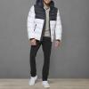 imageTommy Hilfiger Mens Hooded Puffer Jacket Standard and Big ampamp TallBlackWhite 2 Tone