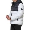 imageTommy Hilfiger Mens Hooded Puffer Jacket Standard and Big ampamp TallBlackWhite 2 Tone