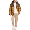 imageTommy Hilfiger Mens Hooded Puffer Jacket Standard and Big ampamp TallBrown Color Block