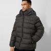 imageTommy Hilfiger Mens Hooded Puffer Jacket Standard and Big ampamp TallCharcoal