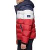 imageTommy Hilfiger Mens Hooded Puffer Jacket Standard and Big ampamp TallMidnightIceRed