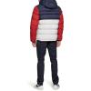 imageTommy Hilfiger Mens Hooded Puffer Jacket Standard and Big ampamp TallNavyRedIce