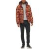 imageTommy Hilfiger Mens Hooded Puffer Jacket Standard and Big ampamp TallOrange Abstract Logo