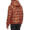 imageTommy Hilfiger Mens Hooded Puffer Jacket Standard and Big ampamp TallOrange Abstract Logo