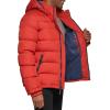 imageTommy Hilfiger Mens Hooded Puffer Jacket Standard and Big ampamp TallOrange Burst