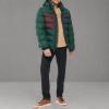 imageTommy Hilfiger Mens Hooded Puffer Jacket Standard and Big ampamp TallPine Colorblock