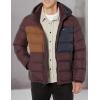 imageTommy Hilfiger Mens Hooded Puffer Jacket Standard and Big ampamp TallPort Colorblock