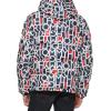 imageTommy Hilfiger Mens Hooded Puffer Jacket Standard and Big ampamp TallRed White Blue Abstract Logo