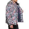 imageTommy Hilfiger Mens Hooded Puffer Jacket Standard and Big ampamp TallRed White Blue Abstract Logo